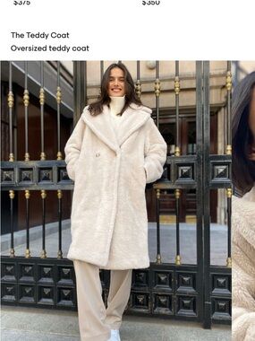 Babaton Cream Oversized Teddy Coat - Women Jackets & Coats